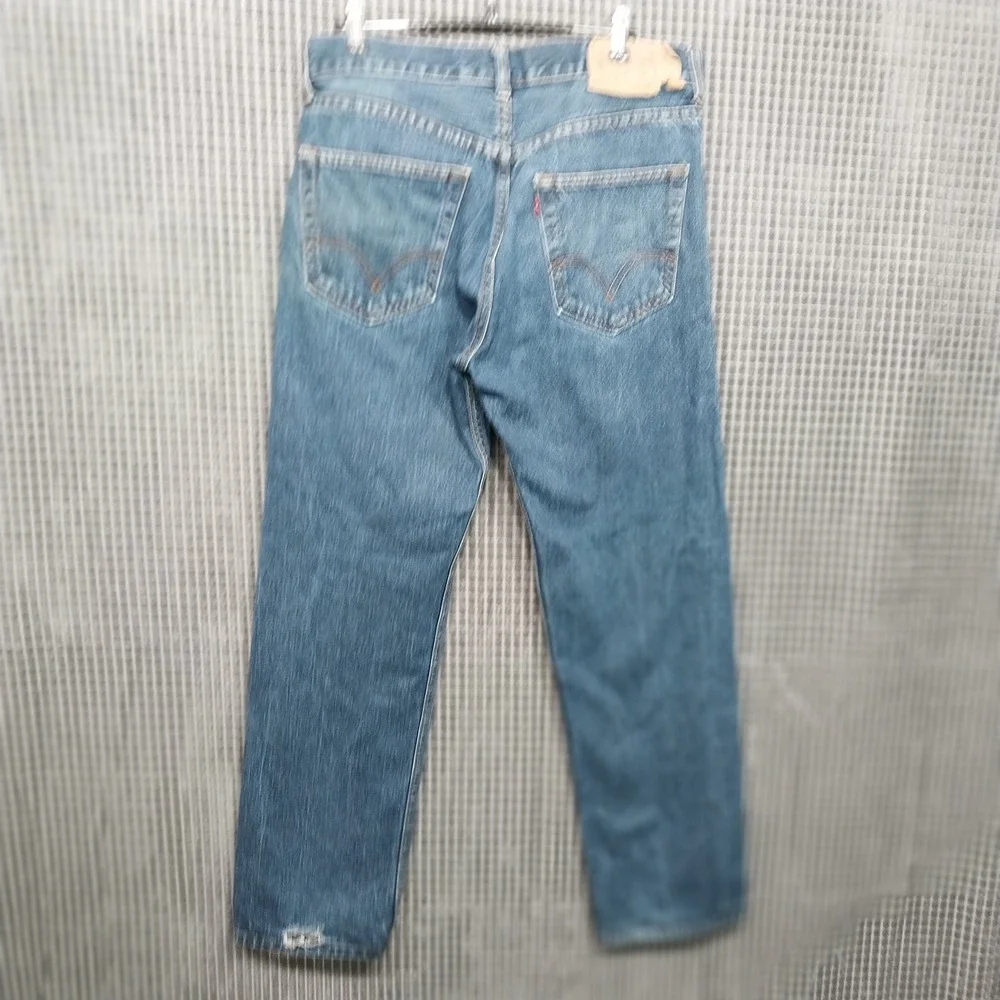 Levi's Mens Jeans 501 Original Straight Leg Button Fly 34x30 Blue